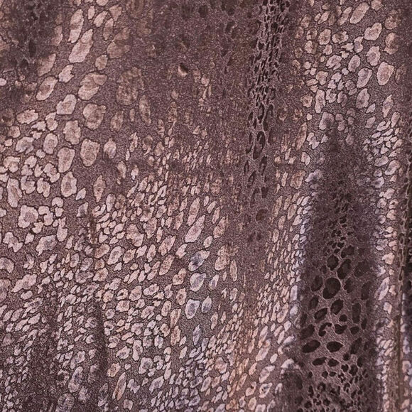 Intimates by Lane Bryant Satin Adjustable Straps Cheetah Design Slip Dress Brown - Picture 5 of 6